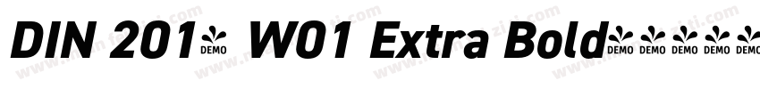 DIN 2014 W01 Extra Bold字体转换